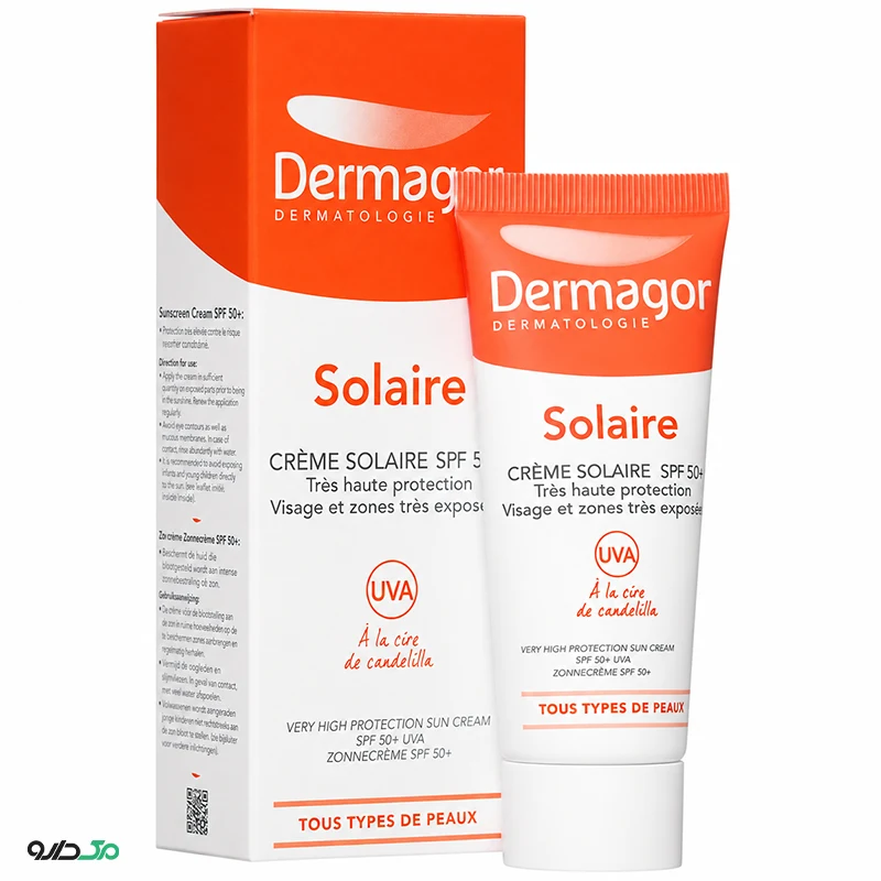 کرم ضد آفتاب بی رنگ درماگور SPF50